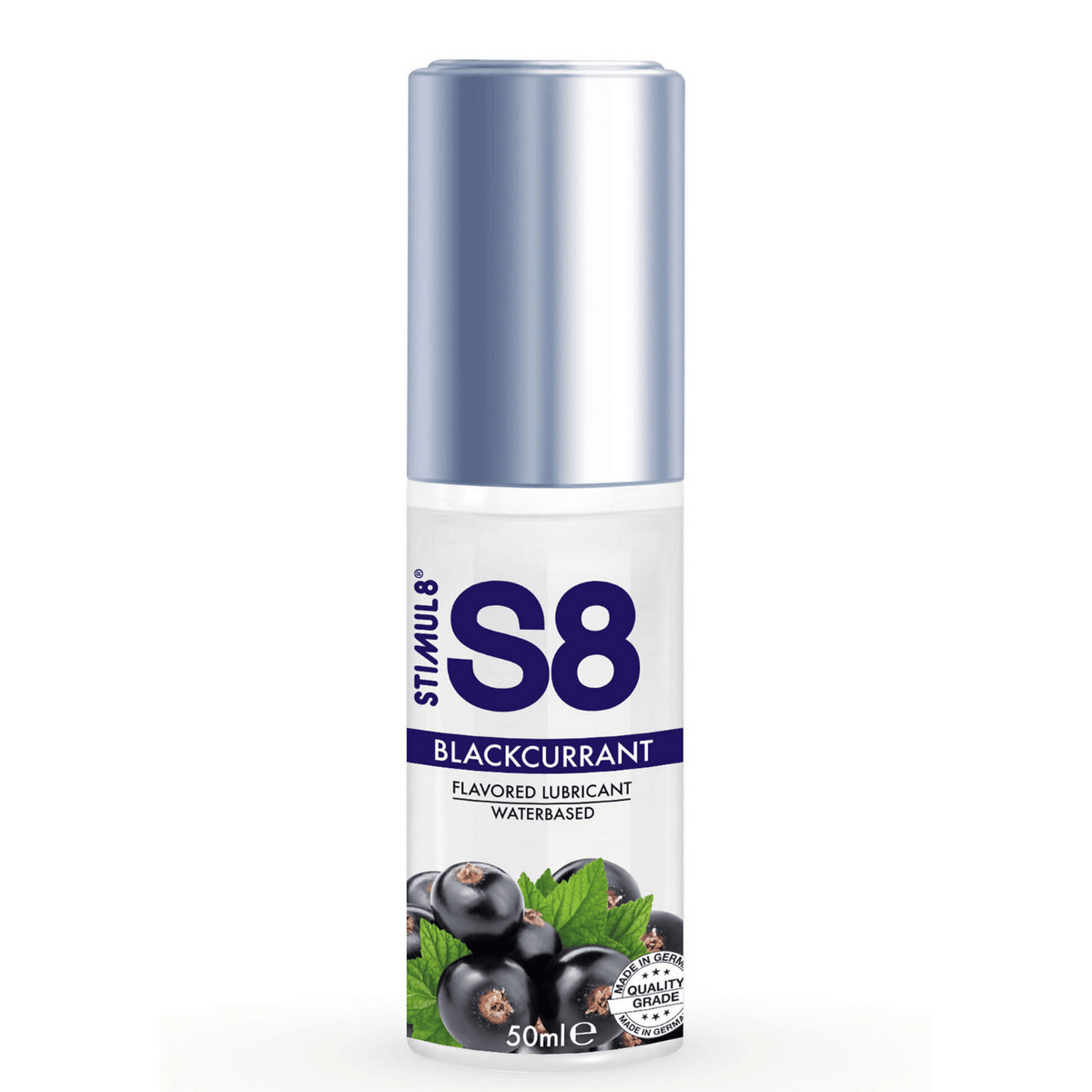 Lubrifiant Aromat S8 pe Baza de Apa - Coacaze negre / 50 ml [evk:67585082622342]