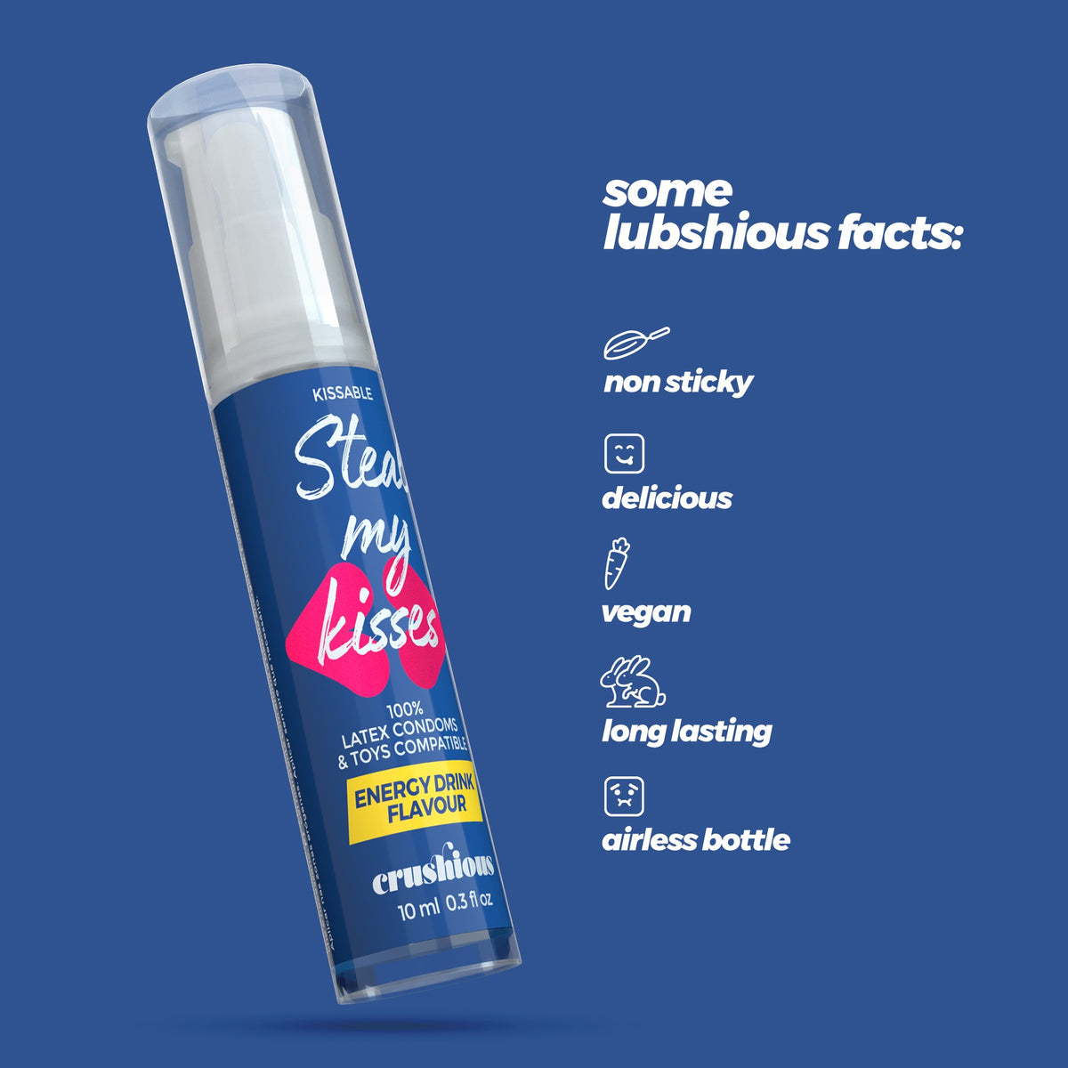 Lubrifiant Steal My Kisses, aromă de băutură energizantă – 10 ml