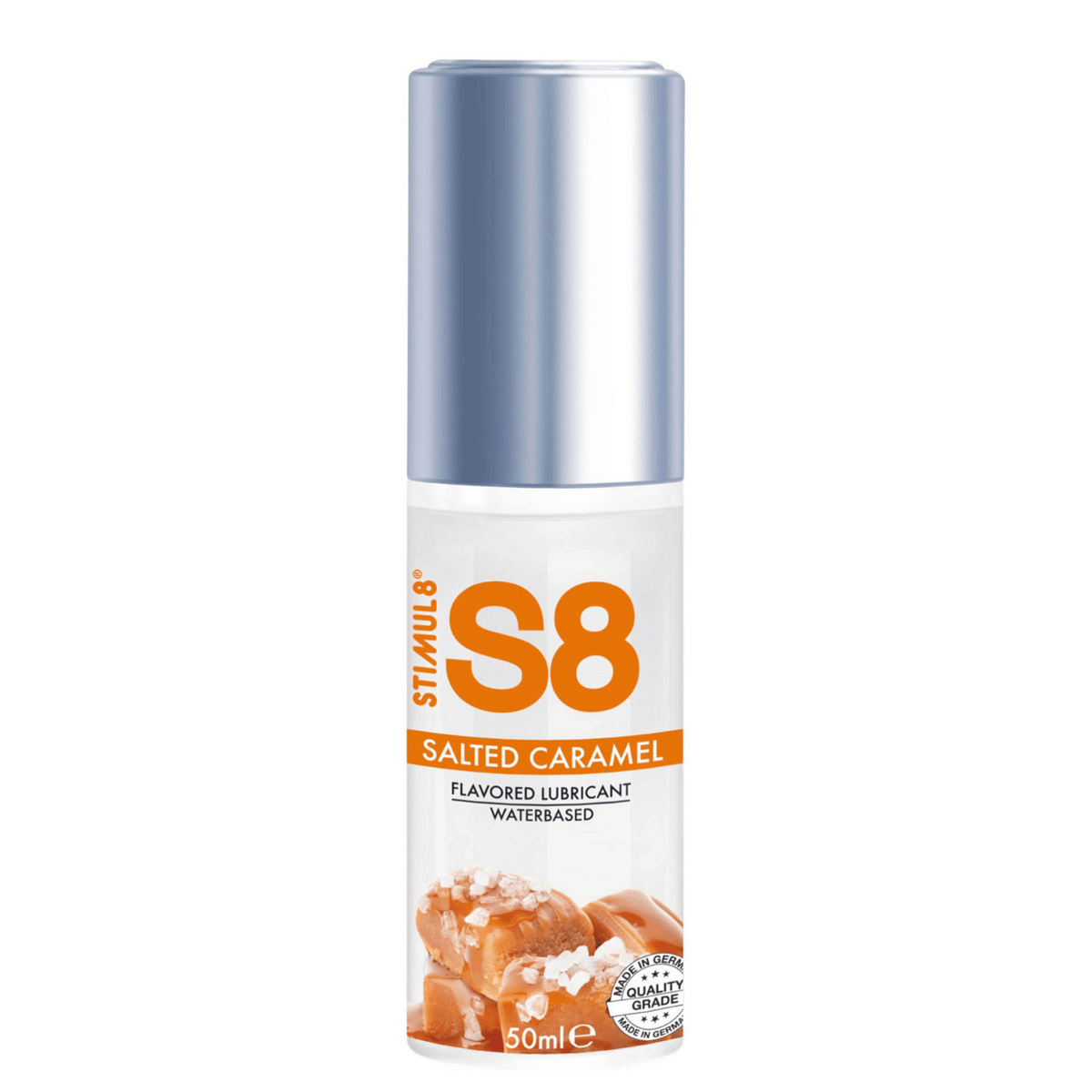 Lubrifiant Aromat S8 pe Baza de Apa - Caramel sarat / 50 ml [evk:67585082655110]