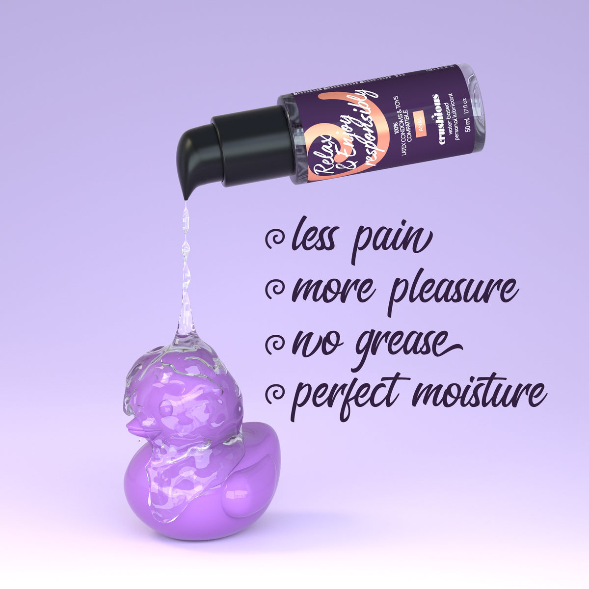 Lubrifiant anal Crushious pe bază de apă – 50 ml