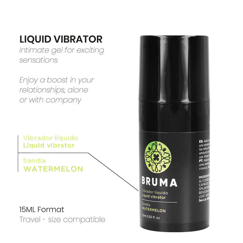 Gel intim Bruma Liquid Vibrator Watermelon – 15 ml