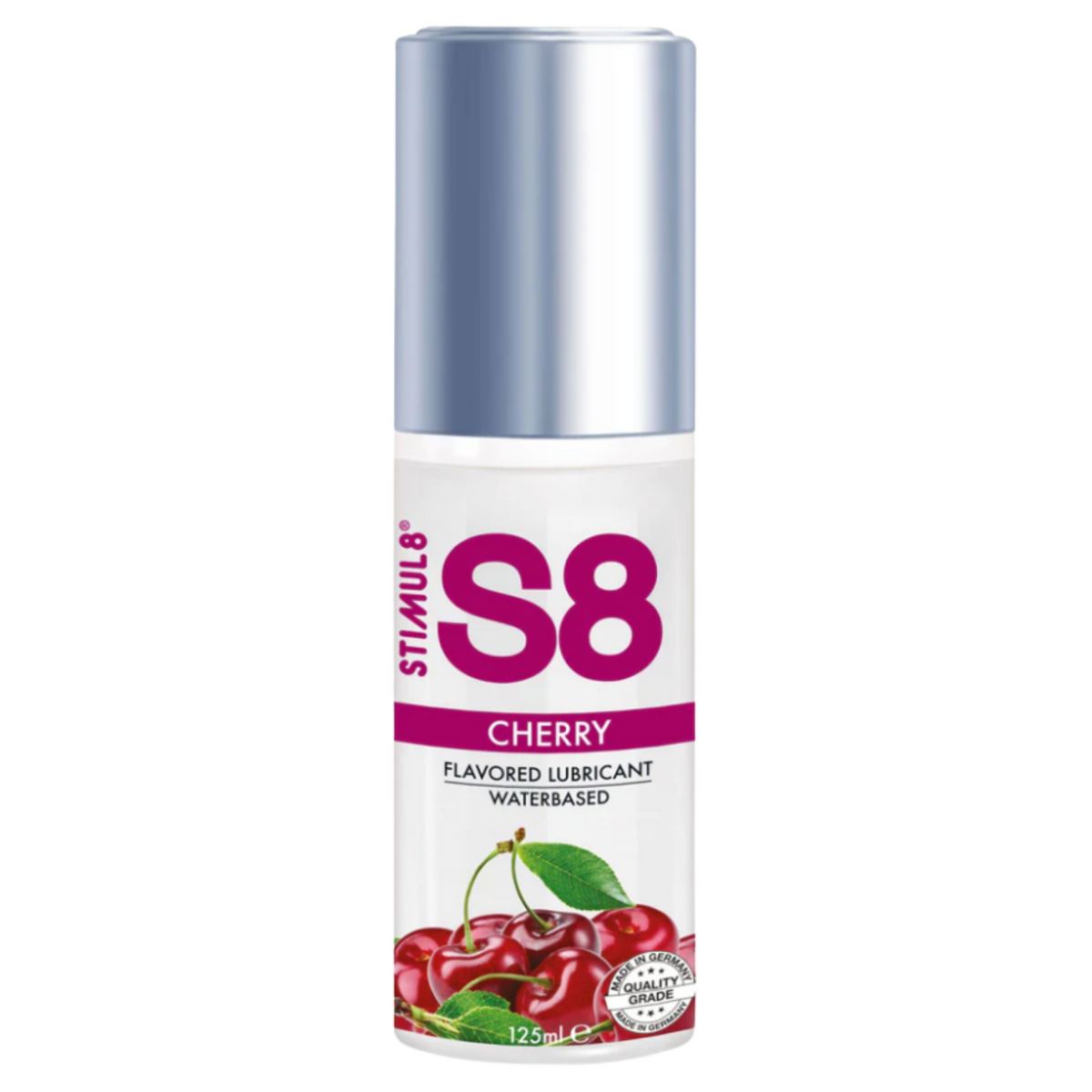 Lubrifiant Aromat S8 pe Baza de Apa - Cirese / 125 ml [evk:67585082753414]
